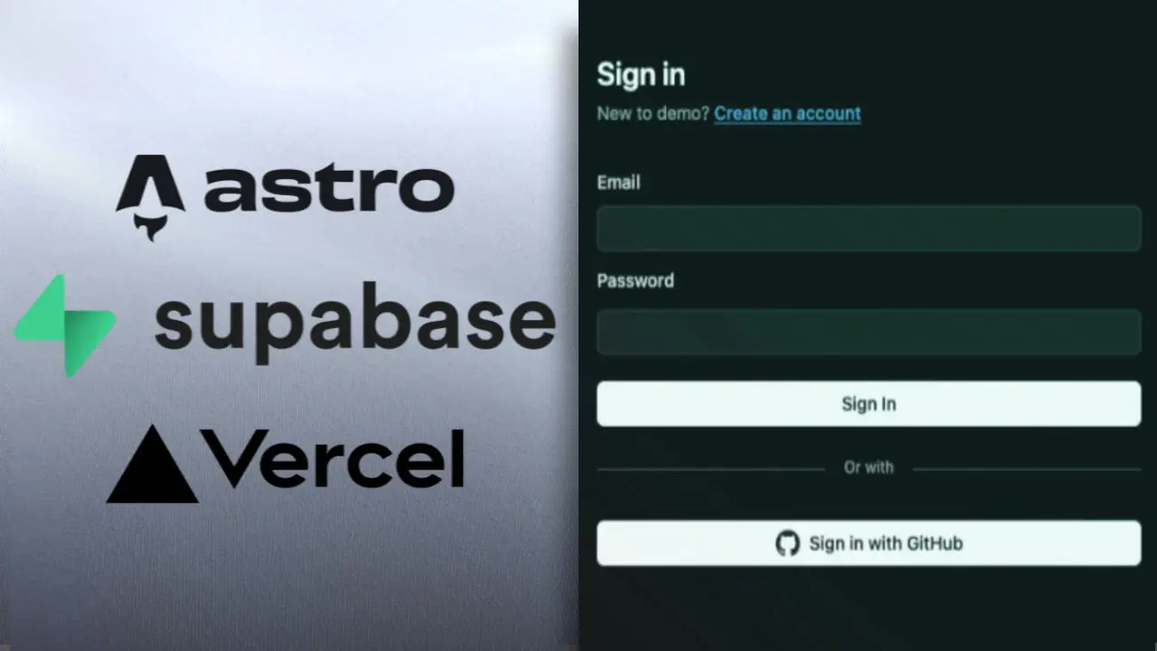 User Login with Astro! (Authentication Using Supabase and Vercel) thumbnail